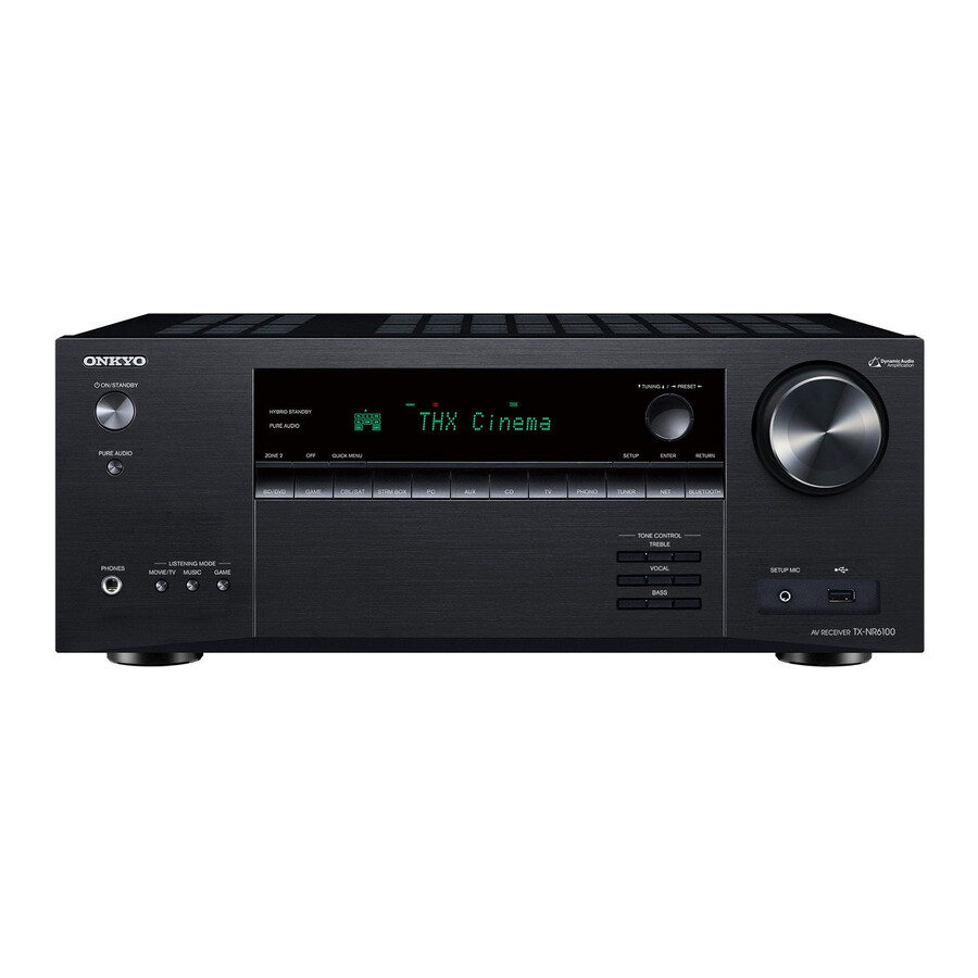 récepteur av onkyo tx-nr6100 7.2 canaux certifié thx