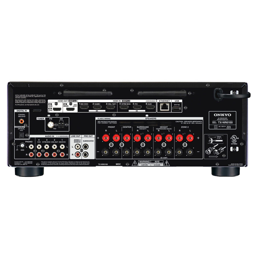 récepteur av onkyo tx-nr6100 7.2 canaux certifié thx