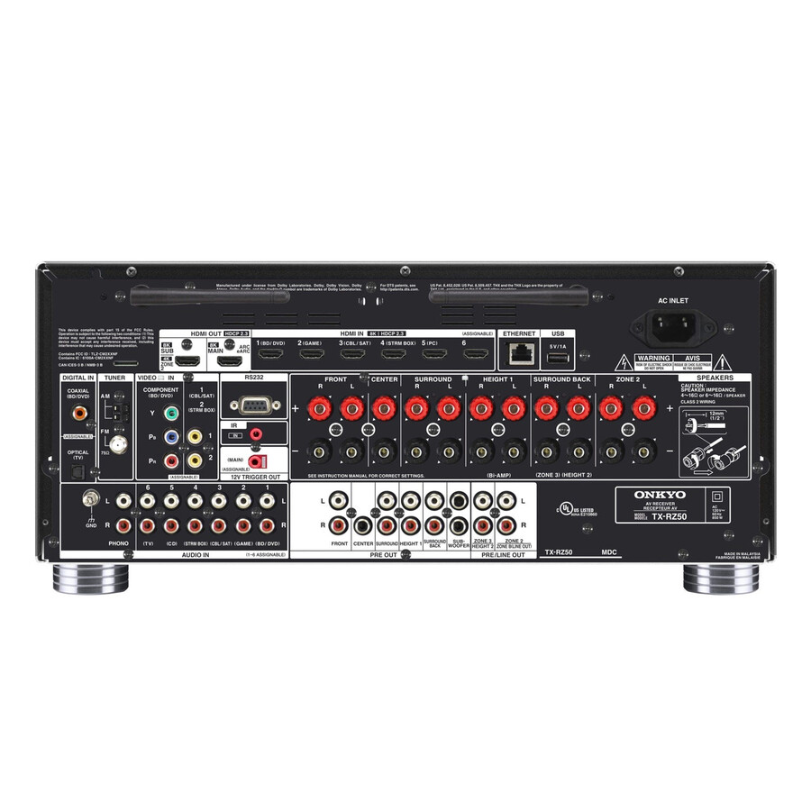 récepteur av onkyo tx-rz50 9.2 canaux certifié thx